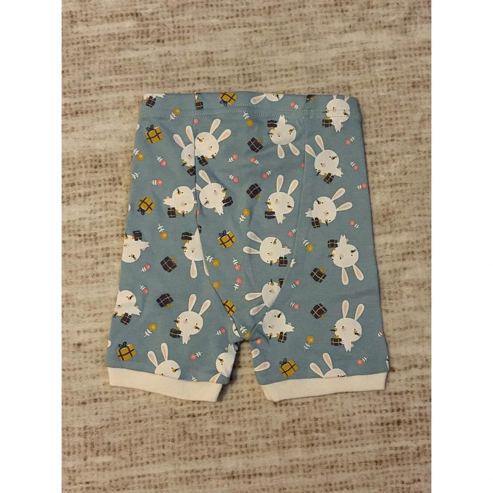 Vaenait Baby Blue Bunny Rabbit Pajama Set Short Sleeve Snug Fit 2PC NEW‎ Size 2T